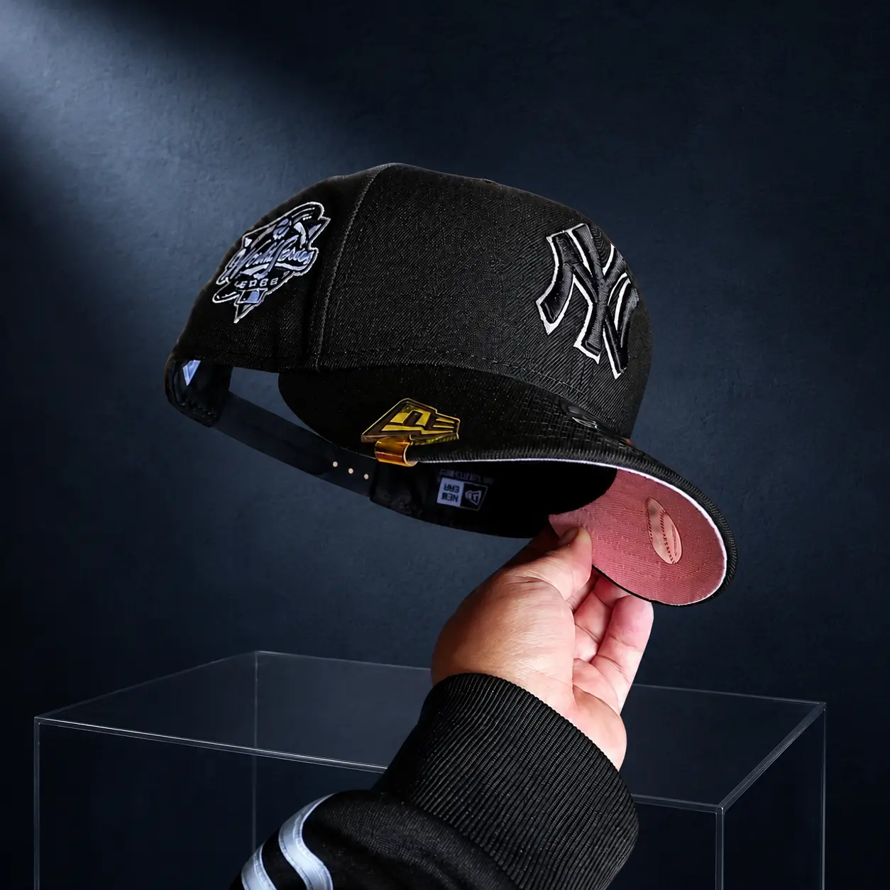 New York Yankees Snapback Baseball Cap Multi-Color Variant Grid | Side Patch Flat Brim Hat | Unisex Streetwear MLB Fan Apparel