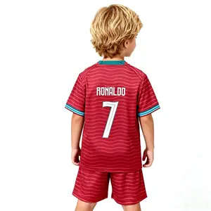 2026 Kids' Short-Sleeve and Shorts Soccer Kit Set – Casual Soccer Jersey