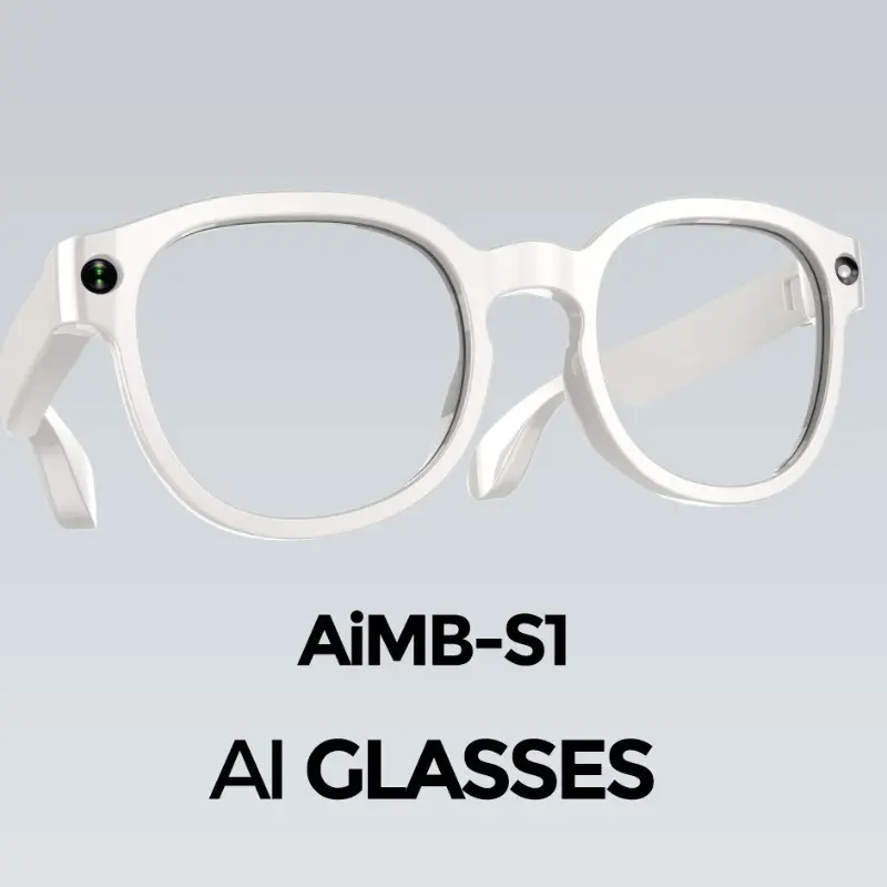 AI translation AiMB-S1 simultaneous interpretation voice assistant AI picture recognition shock sound quality high definition recording smart glasses