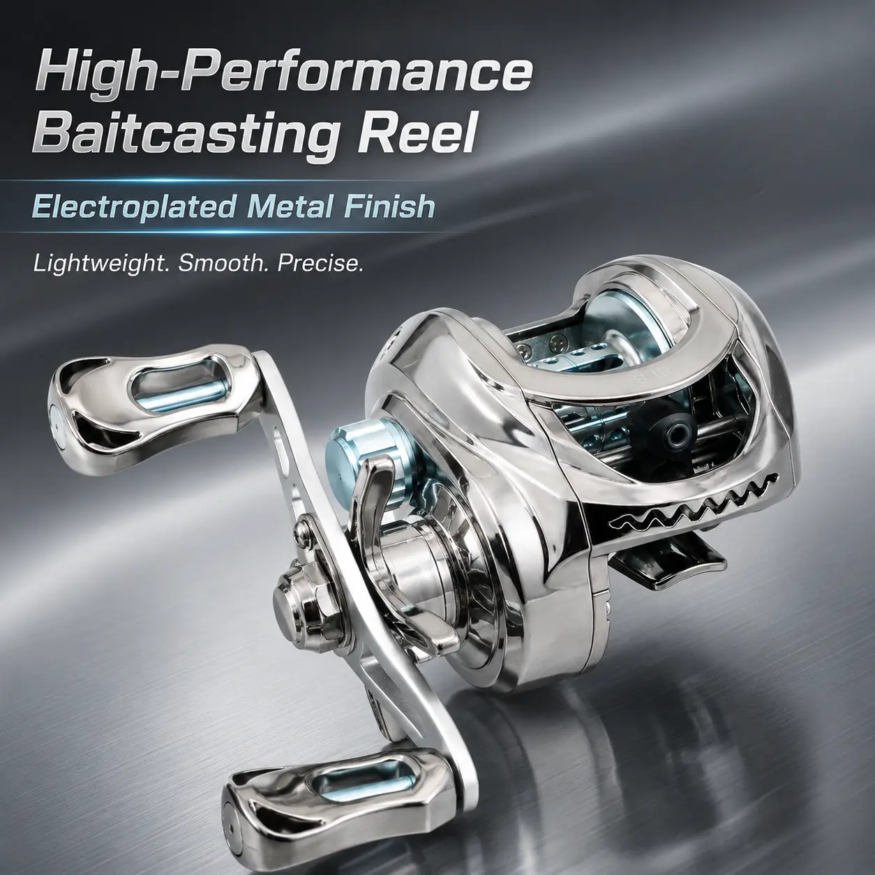 Baitcasting Reel 7.1:1 Gear Ratio, 17.64LB Max Drag with Magnetic Brake System, Anti-Backlash Left/Right Handed Optional Reel for Bass Pike Trout, Professional Fishing Gear