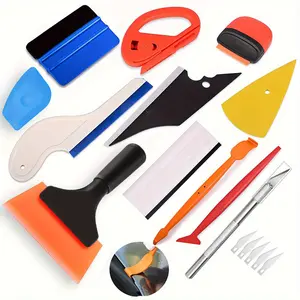 Car film application tool set, car color change film scraper, car wrap, car window film