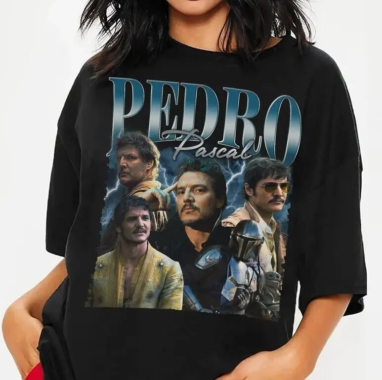 Pedro Pascal 90S Vintage T-Shirt Unisex Gift For Fan Birthday Gift, full size