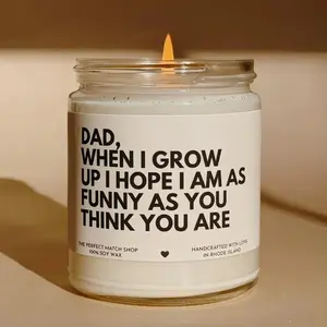 Dad When I Grow Up I Hope I Am As Funny As You Think You Are Candle, Personalized Fathers Day Gift Gag Gifts for Dad Funny Candle for Dad Happy Father's Day Gift from Daughter Son Bonus Dad Gifts for Husband, Fathers day gift Happy fathers day Gift
