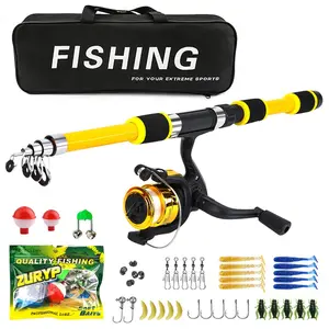 Beginner Fishing Rod Set, Includes 2 Straight Handle Rods, Reels, Accessories Box & Storage Bag, Ideal for Fish Lovers, Fishing Gear Set, Fishing Equipment