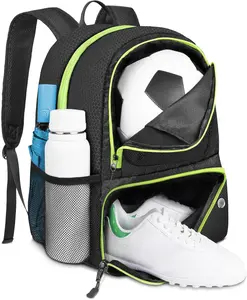 YOREPEK Soccer Backpack,Soccer Bag with Ball Holder, Water Resistant Sport Equipment Bags Fit Basketball Volleyball Football Gaiety