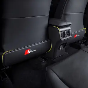 Car Seat Back Protector Mat Prevent Dirty Anti Kick Pad For Audi Sline RS A4 A3 A5 A6 A7 A8 Q3 Q5 Q7 Q8 B5 B6 B7 B8 B9 Q7 8P 8V Custom Fitment