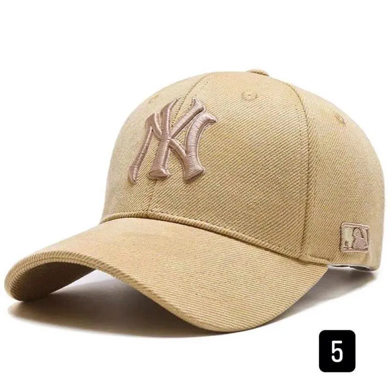 New Era NY Yankees Adjustable Premium Cotton Baseball Cap, Curved Visor, Embroidered Logo, Classic Streetwear Hat for Men & Women