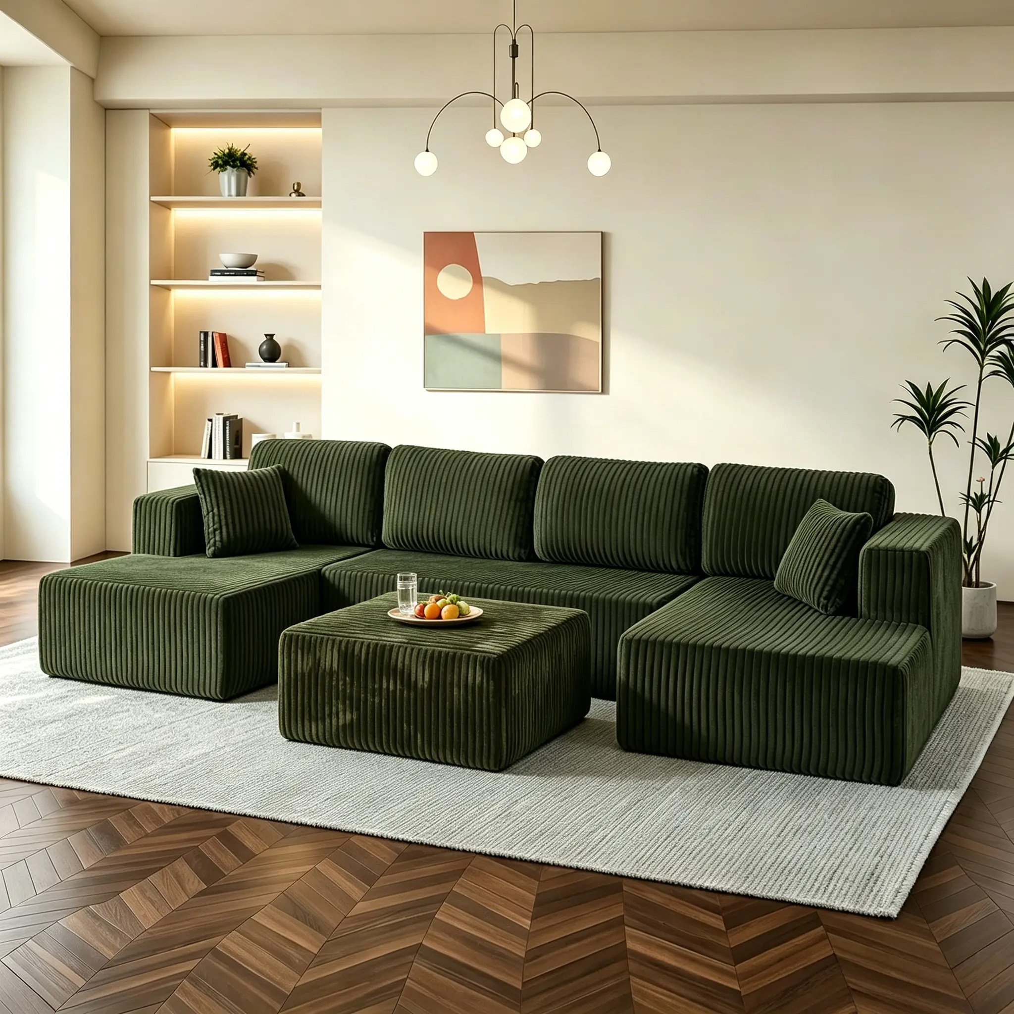 Best-selling Green + Matching Ottoman