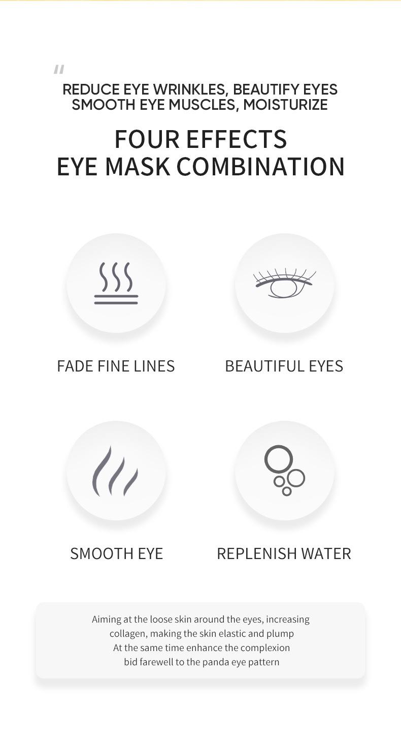 Gold Firming Eye Mask Hydrating Moisturizer Reduces Fine Lines & Dryness Under Eyes