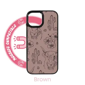 abbyrose Whimsy Moos iPhone Case with magnet