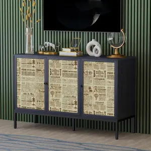 Vintage Newspaper Pattern Wallpaper, Self-adhesive Wall Sticker, Removable Wall Decal for Home & Office Decor, Perfect Gift for Interior Design Enthusiasts