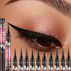Set of 12 Liquid Eyeliners, Ultra-Fine Tip, Long-Lasting Waterproof Smudgeproof Makeup, Perfect for Beauty Enthusiasts & Beginners, Longwear Eyeliner