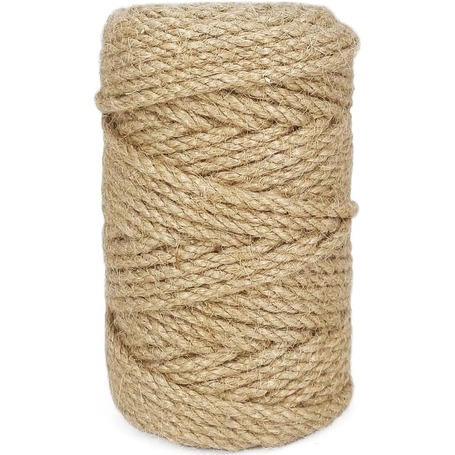 4mm Jute Rope 164  Heavy Duty and Thick Twine Rope for Gardening Arts Crafts Packing Bundling Recycling and Home Decor Brown