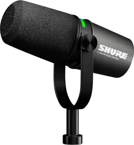 Shure MV7i Smart Microphone – USB-C & XLR Mic for Podcasting, Music & Streaming with Built-in Audio Interface, Auto Level Mode, Advanced DSP, All-Metal Design, Black