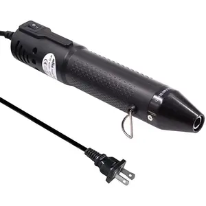 mofa Embossing Heat Pen,Mini Heat Gun,Hot Air Pen Tools Shrink Pen with Stand For DIY Embossing And Drying Paint Multi-Purpose Electric Heating Nozzle 150W 110V (Black,Black)