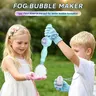 Banbanda Fog Bubble Machine with Flexible Bubble Spray Wand - Plastic Body Outdoor Kids' Play Toy for 3+ Yrs, Science Experiments Tool, Parent-Child Interaction Item, Great Gifts for Kids, Back to School Pick