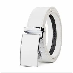 Men's Belt Leather Ratchet Belt for Men Dress Casual Every Day with Adjustable Buckle, Trim to Fit
