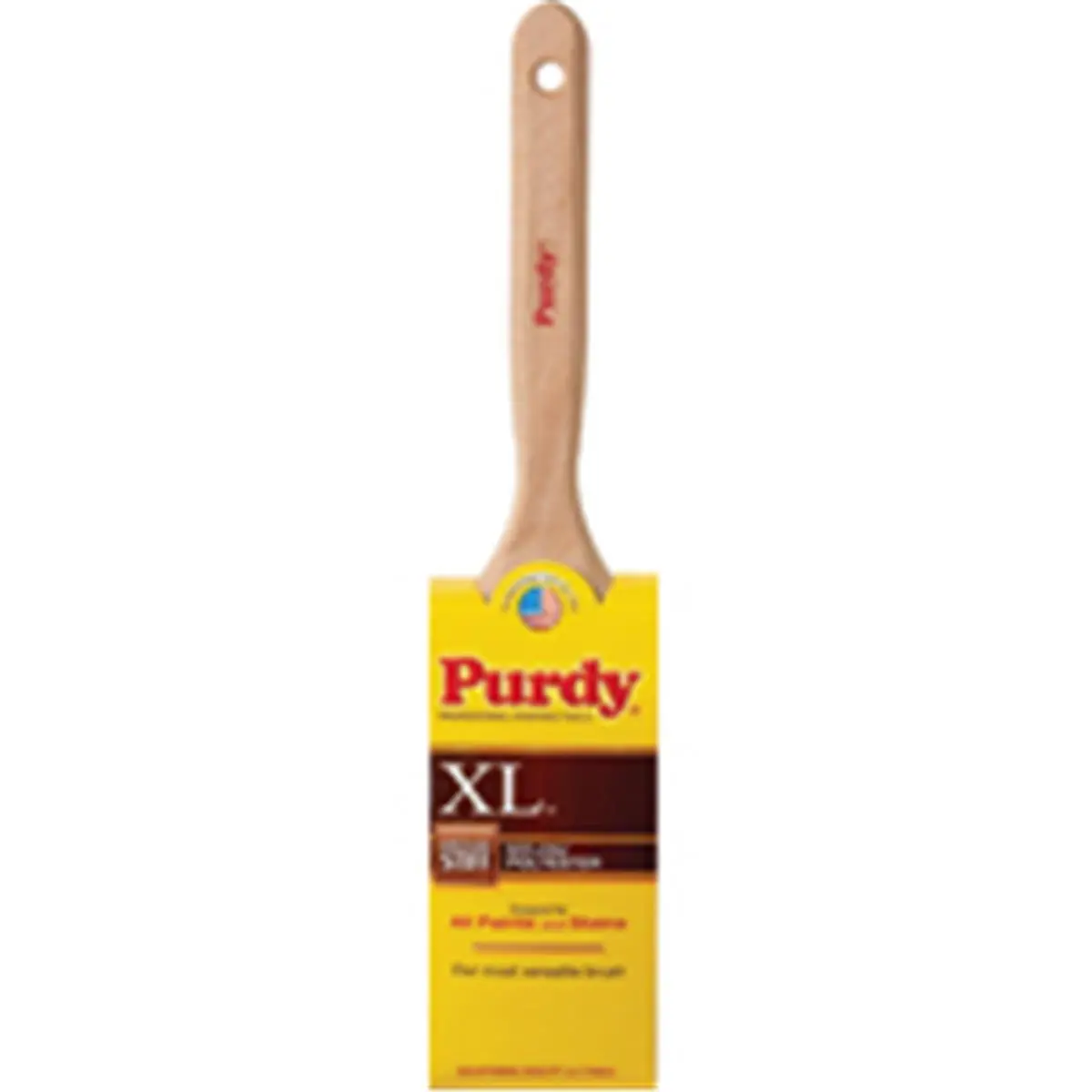 Purdy Corporation XL Elsco Size 3" Nylon Blend Home Painting Trim Paint Brush - Square Edge, .36 lbs, 12.4x3.5x1.12 in Dimensions, Brushed Copper Ferrule, Natural Fluted Handle, Flat Trim Application