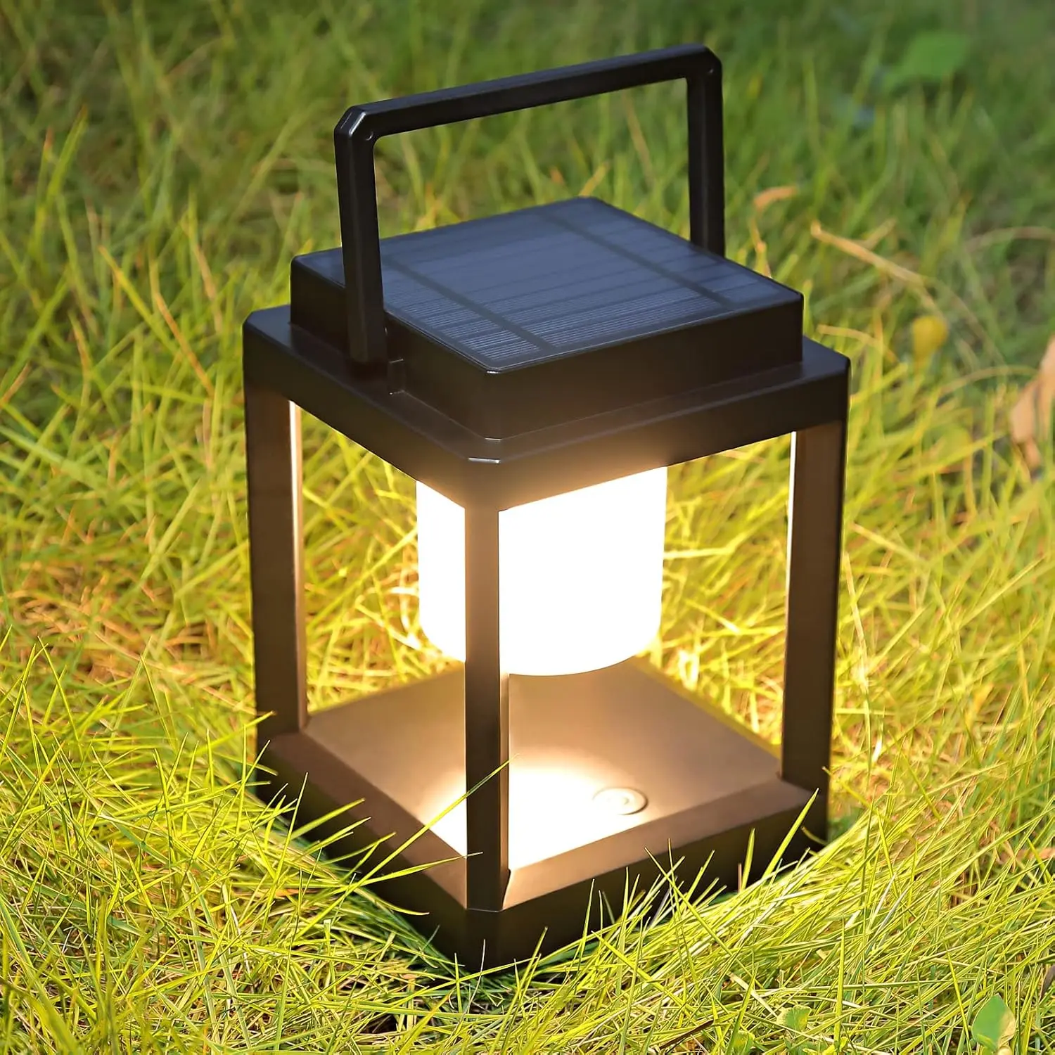 Outdoor Table Lamp, Brightness LED Nightstand Lantern, Portable Rechargeable Solar Lamp , Touch Control Outdoor Lamps Cordless Lights Decorative for Patio/Walking/Reading/Camping