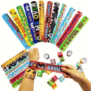 24pcs Themed Slap Bracelets, Perfect for Birthdays & Graduations, Ideal Party Favors, Enhance Your Celebration, Versatile Decoration