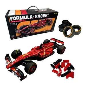 NEW 1088PCS Technical  F1 Formula 1 Supercar Race Car Model  Building Block Bricks Toys1:10 for Kids Birthday Gift Boy Building Block Sets
