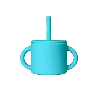 Silicone Cup Single- Teal & Caicos (Dark Blue)