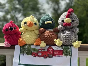 Flamingo Beanie Plush - Beautiful Pink Flamingo Made from Premier Yarn with Poly Fill & Poly Pellets - Soft & Cozy Plush Toy