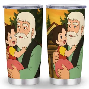 1pc 20oz heidi Stainless Steel Travel Mug, Double Wall Vacuum Insulated,  Reusable, Multipurpose, with Straw, for Gym Workout, Camping, Ideal for Easter Holiday Gifts and Birthday Present