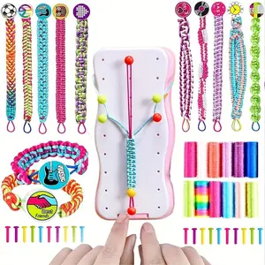 Friendship Bracelet Making Kit, DIY Bracelet String Kit, DIY Craft Kit for Girls, Arts and Crafts Toys, Rewarding Activity, Diy Mix Beads