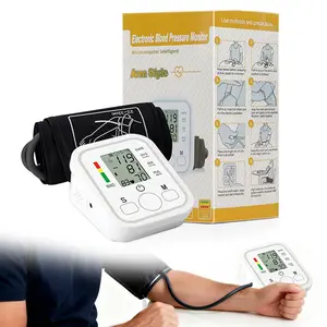 Wrist Blood Pressure Monitor Large LCD Display BP Machine Adjustable Cuff Automatic Memory with Carrying Case for Home Use Kit Healthcare