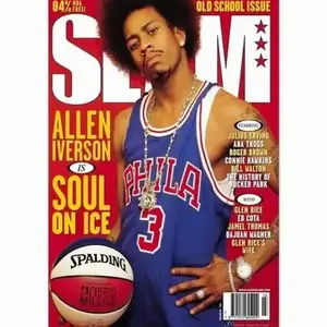 Magazine Allen Iverson Soul On Ice NBA Cover Poster- Unframe