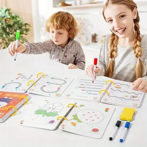 Magic Tracking Workbook for Kids - 96 pages with drawing and control exercises with thick lines, perfect for everyday use, Preschool Learning Materials, Tracing Preschool Books