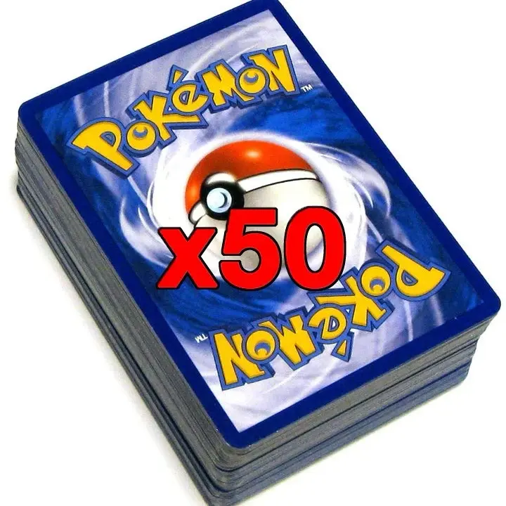 Pokemon Bulk Pack of 50 Cards Official Trading Card Game TCG Collectible  Trading Cards - TikTok Shop