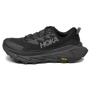 HOKA ONE ONE Skyline Float X Black Black Synthetic Upper Sporty Exquisite Design Wear Resistant Material Breathable High Stability Gym Training Shoes Trainer Runner Shoe Soft Soled Shoes shoes to buy 2026 official_bullseyedeals shoe