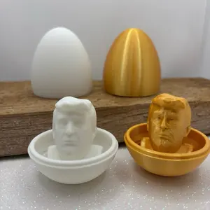 Easter Egg Surprise – Funny 3D Printed Donald Trump Bust Egg, Prank Gift, Gag Easter Basket Stuffer, NSFW Joke, Unique Adult Easter Gift Lightweight Decor