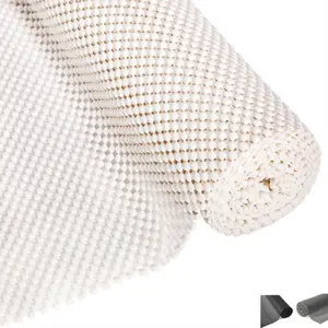 Non-Slip Mat 45 x 350 cm Non-Slip Underlay PVC Multi-Purpose Carpet Stopper Non-Slip Carpet Underlay for Drawers Car Boot Cabinets Kitchen Motorhome Shelf Pallet, Black, Grey, White