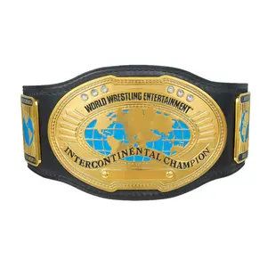 Attitude Era intercontinental Adult Championship Title Belt Replica - 2mm Leather Straps  - Fan Gift World Wrestling