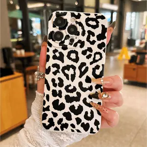 Sexy Leopard Print Phone Case Casing, Cover, Protector, Accessories, Elegant Full Protection, Shockproof Tpu Soft Rubber, Compatible with iPhone 17/11/12/13/14/15/16/7/8