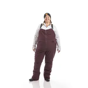 Groove Plus Size  Coveralls | Merlot and Black