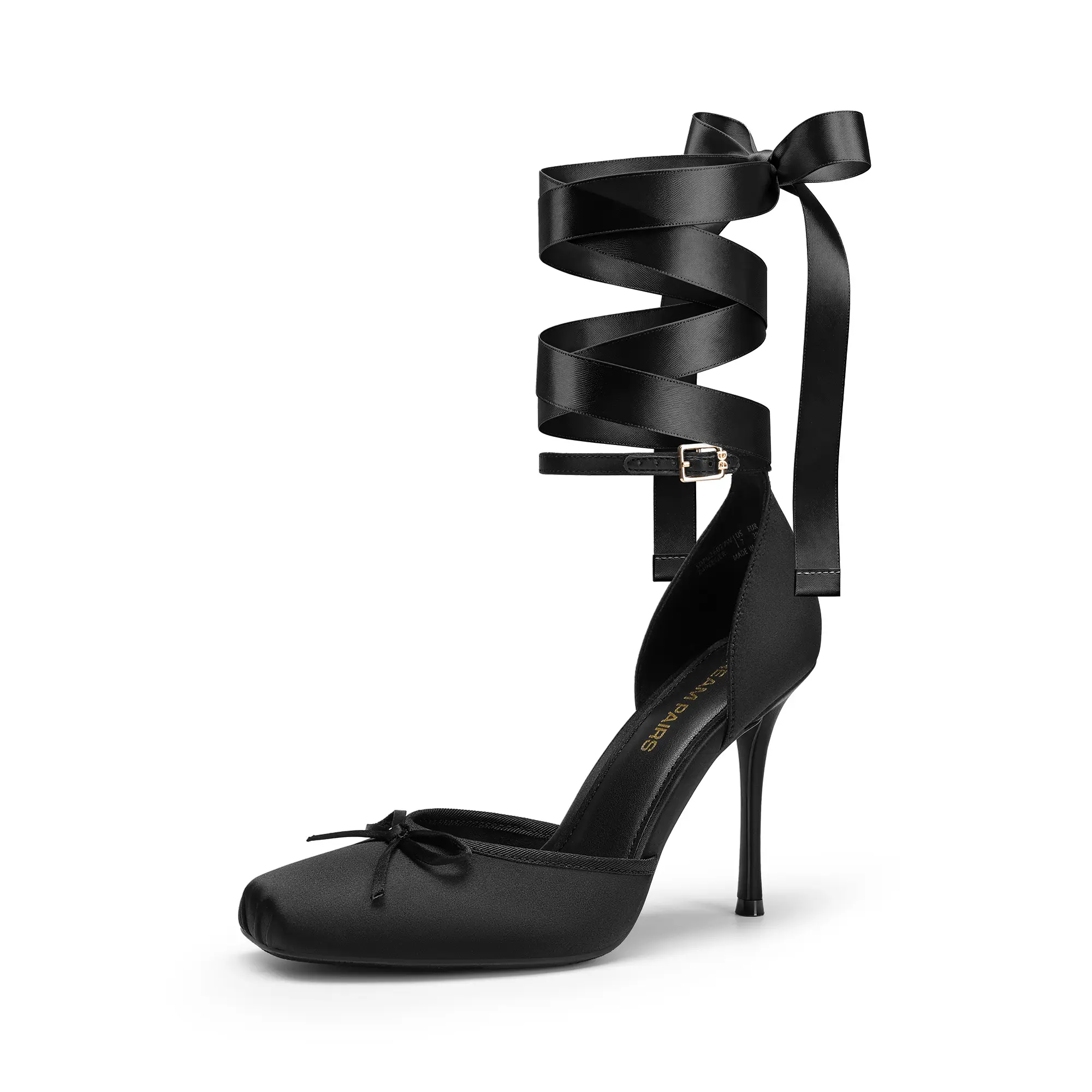Dream Pairs Women's  Ballet Double Strap High Heel Pumps Elegant Shoes Dating Cushioned Comfort