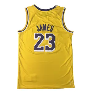 LeBron James stitched Basketball Jersey Gold CV 2025