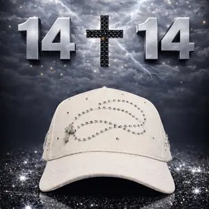 Cap “Rosario””14-14”, Beige/rose, CapsFans