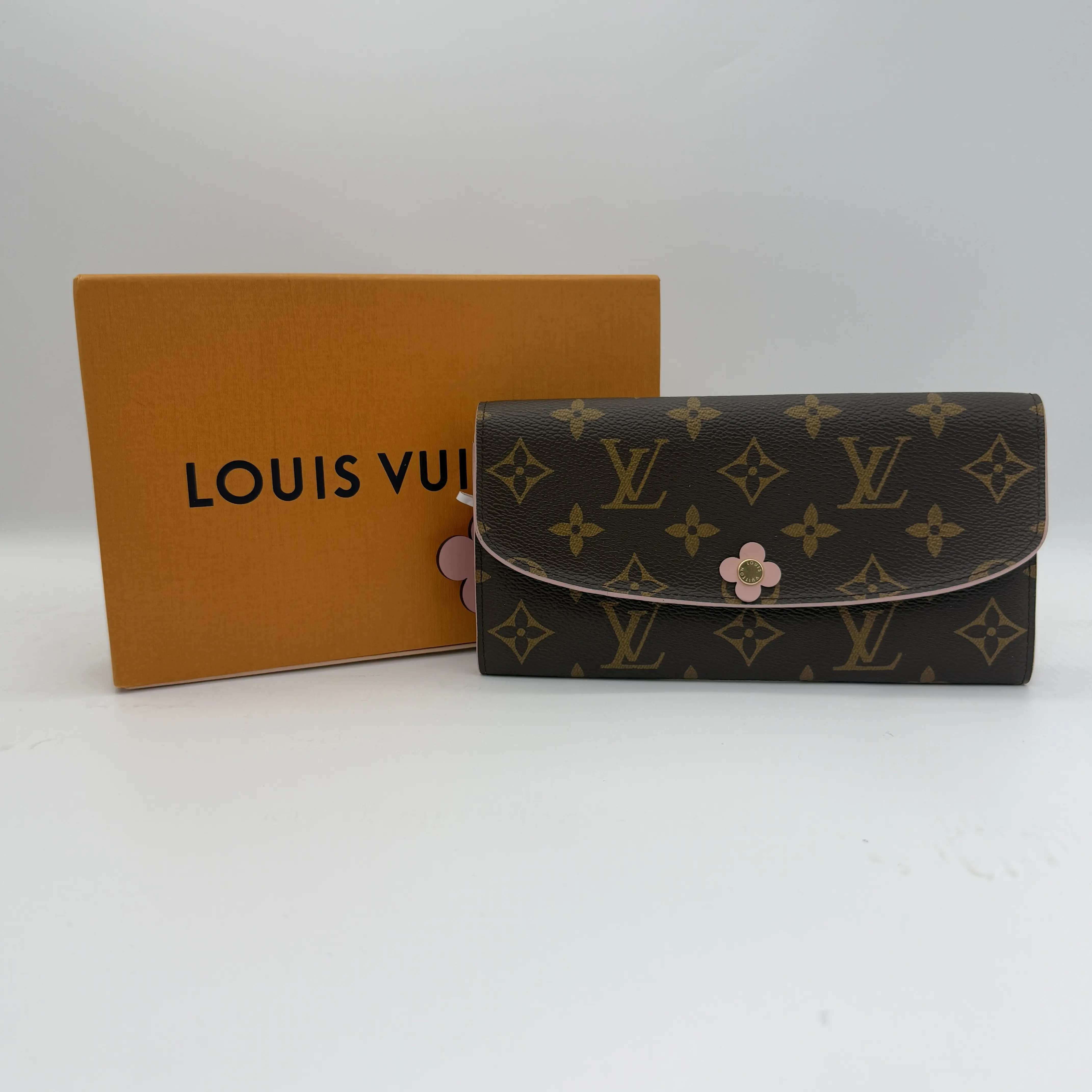 Pre-owned Louis Vuitton Monogram Flore Long Flap Wallet