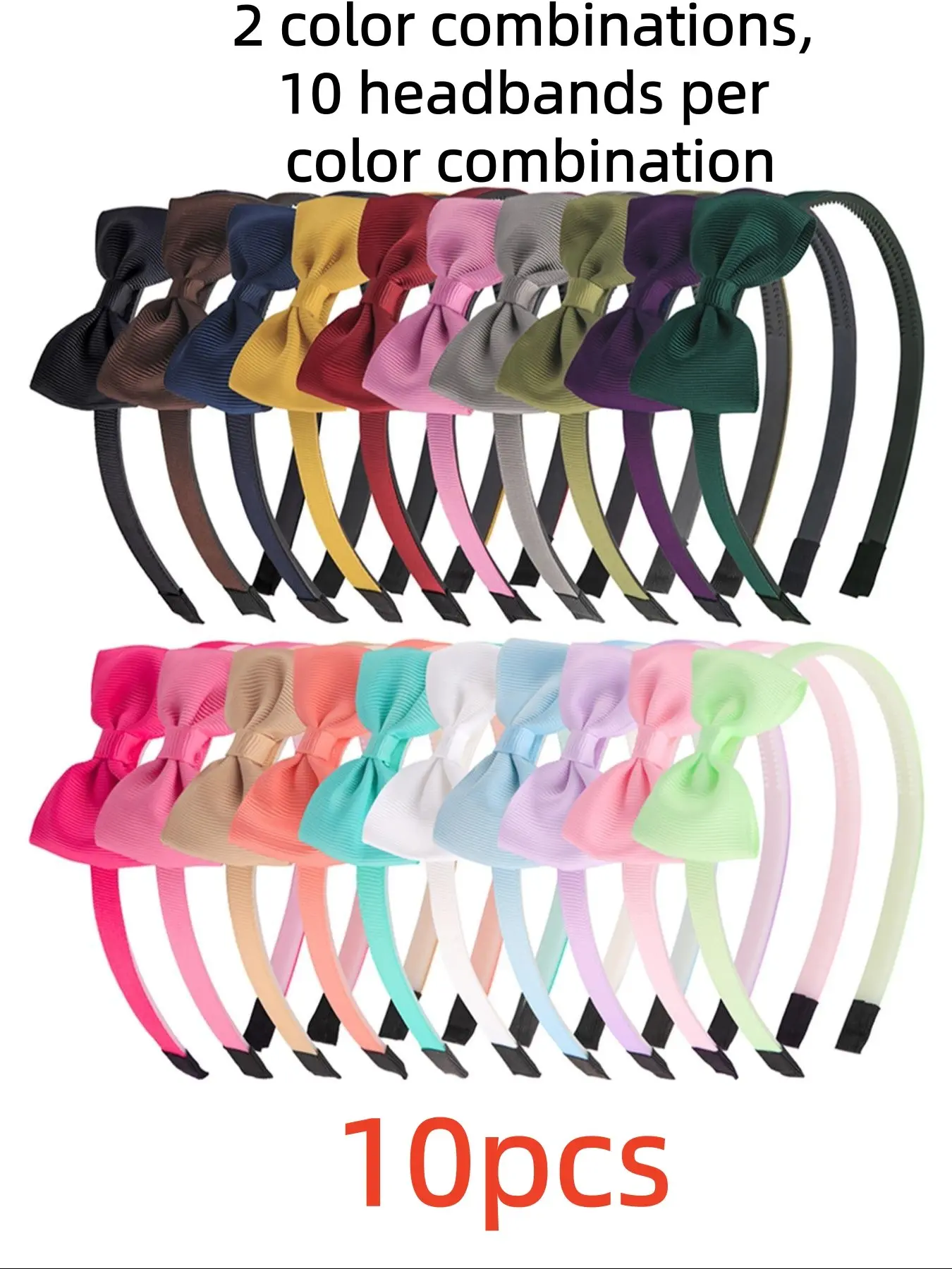 Solid Color Bowknot Design Hair Hoop, Fashion Headband, Knotted Headband, Hair Bows Headbands, Hairbands, Cute Hair Accessories for Women & Girls, Minimalist Headwear Suitable for Thick Hair