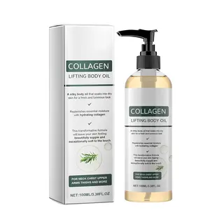 Collagen Lifting Body Oil, Advanced Hydrating Collagen Oil for Body & After Shower, Anti Aging Moisturizing Collagen Body Oil for Women & Men Helps Soften Appearance of Crepe Skin & Wrinkles