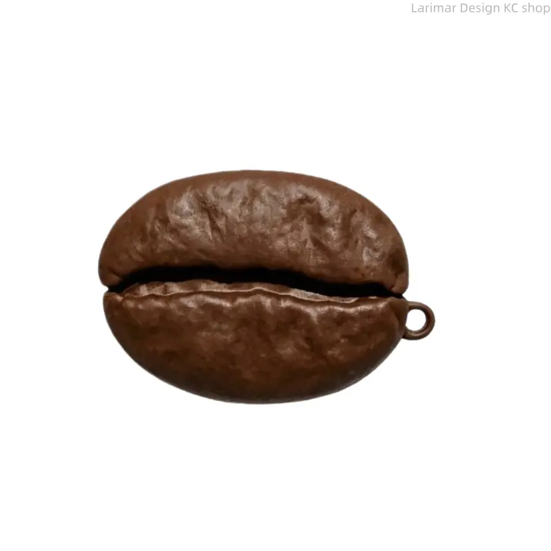 3D Coffee Bean Earbud Protective Cover - Lovely Cartoon Case for Apple AirPods 4th Generation, AirPods Pro3, Anti-drop Portable Wireless Headphone Skin