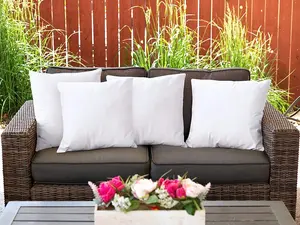 Utopia Bedding Throw Pillows (Set of 4, White), Pillows for Sofa, Bed and Couch Decorative Stuffer Pillows