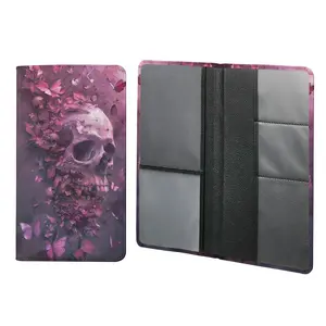 Car Registration and Insurance Card Holder - Skeleton Vehicle Glove Box Organizer  Leather Automobile License Holders Coasters Auto Accessories Case for Document