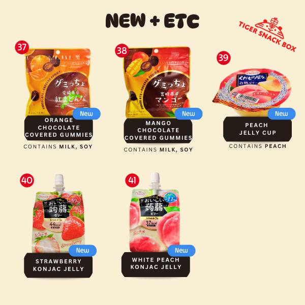 Full Size Asian Snacks - Tiger Snack Box - Candy, Chocolate, Japanese and Korean Snacks, Chips