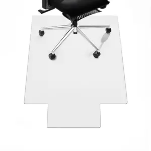 Garvee Office Chair Mat for Carpet Floors, Computer Desk Chair Mat Strong Slip Resistant Under Desk Floor Protector Stay in Place Plastic Computer Mats for Rolling Work and Gaming Chairs